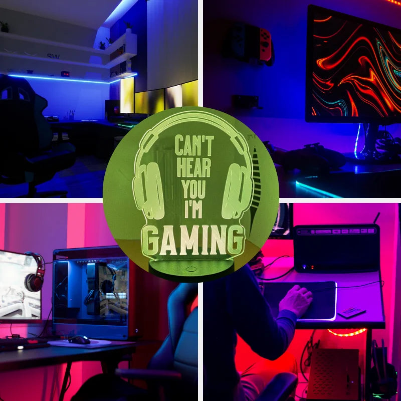 Seven Colors 3d Gaming Night Light