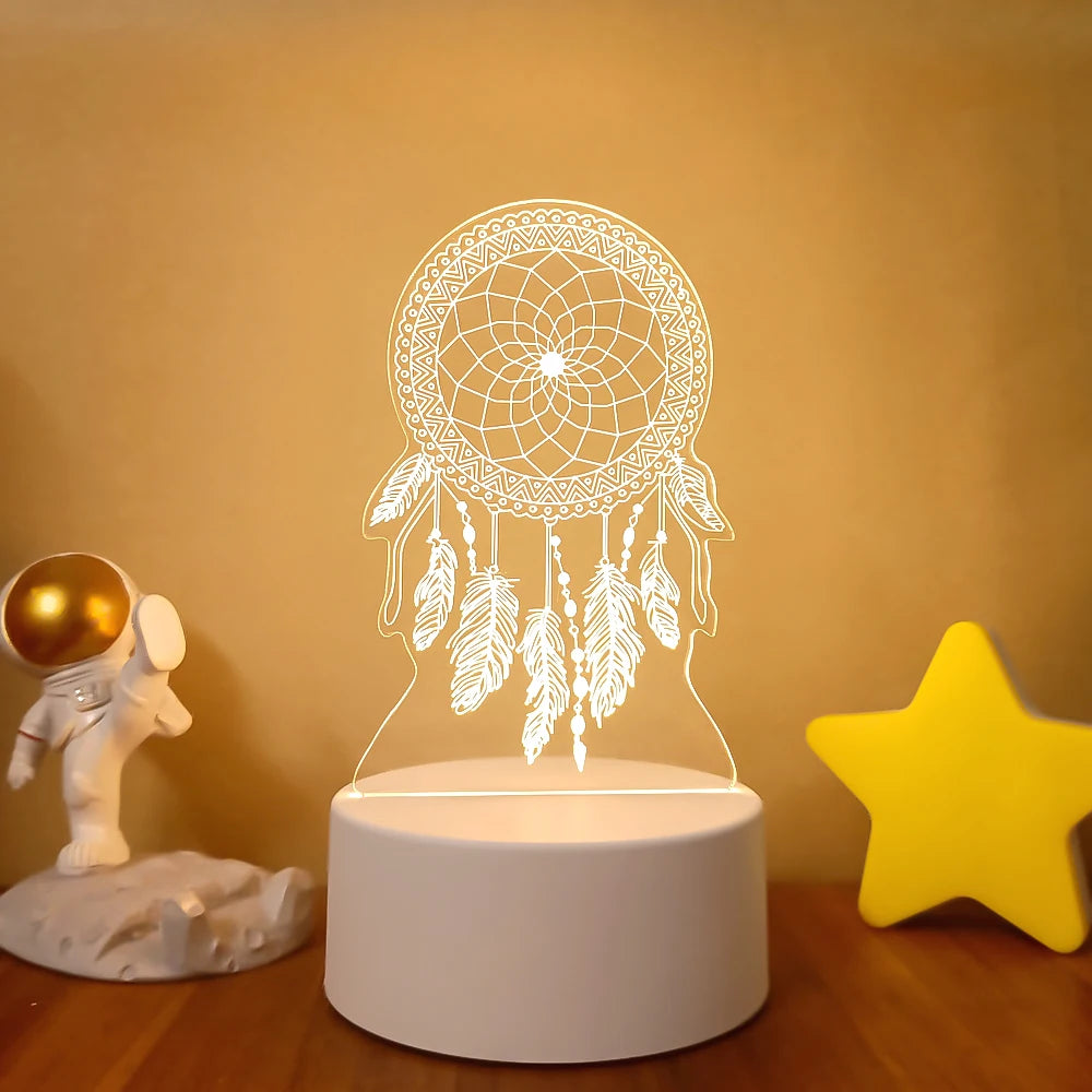 3D LED Night Lamps