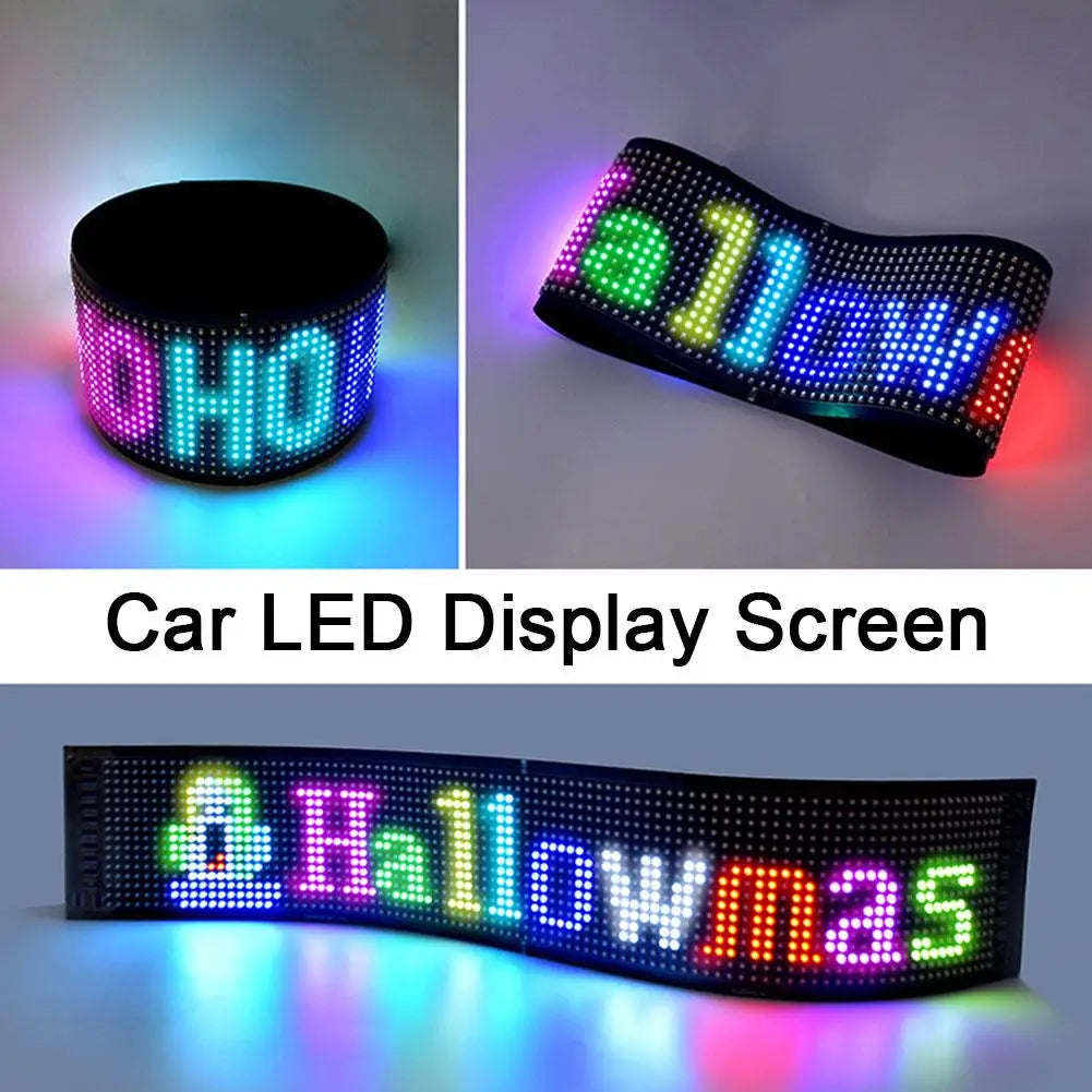 Advertising LED Sign Custom Text Animation Car Display