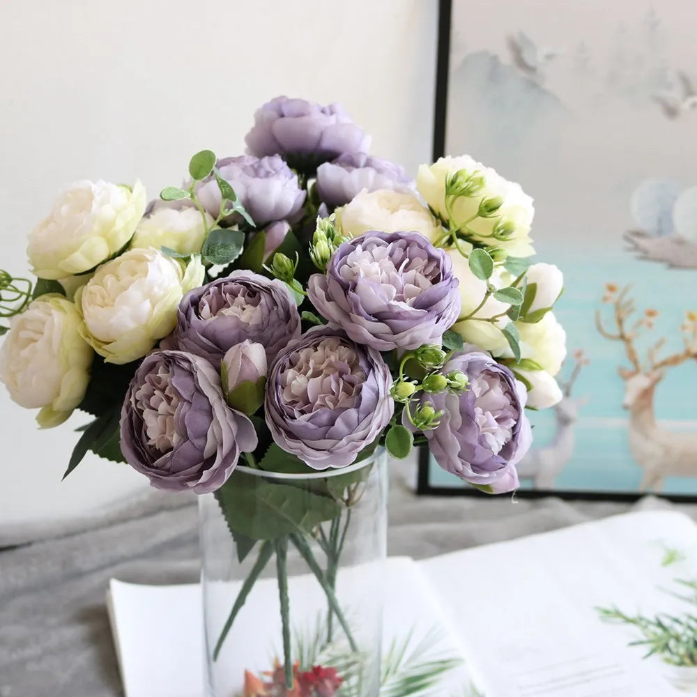 30CM Artificial Flowers Decorations Vase