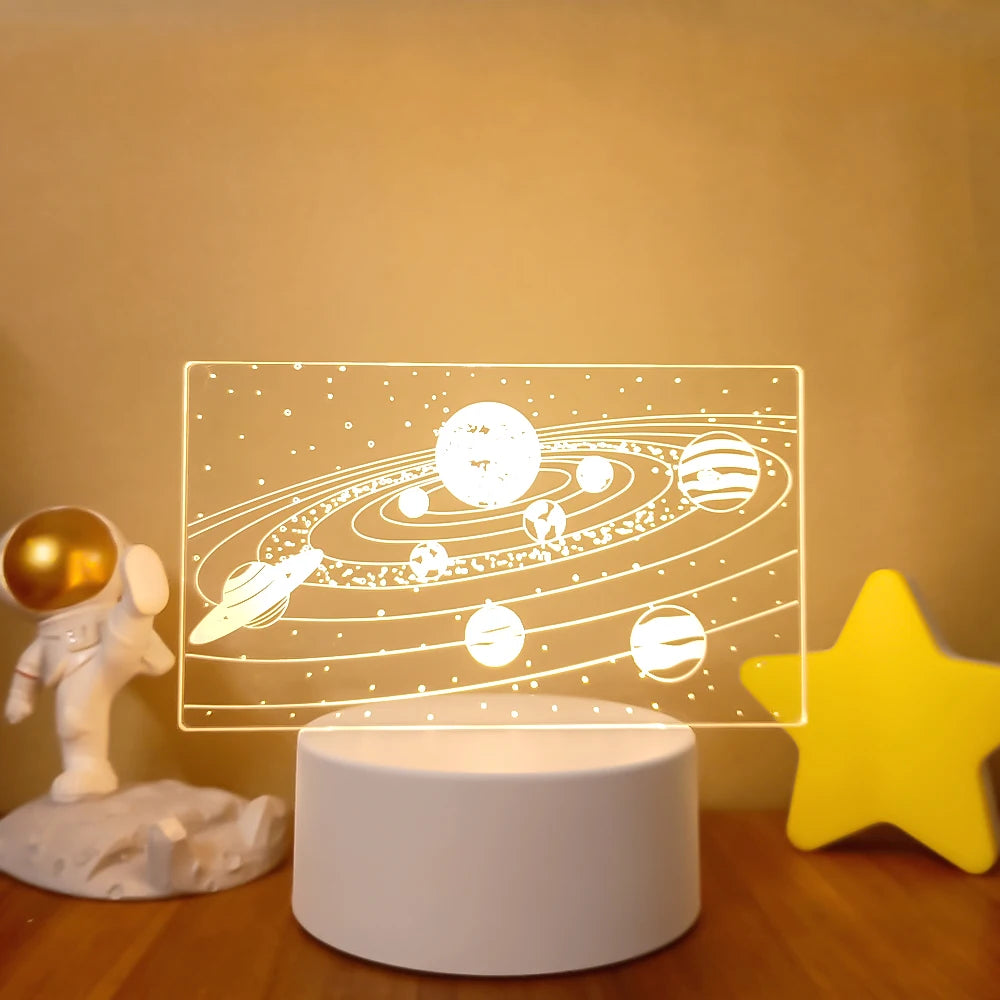 3D LED Night Lamps