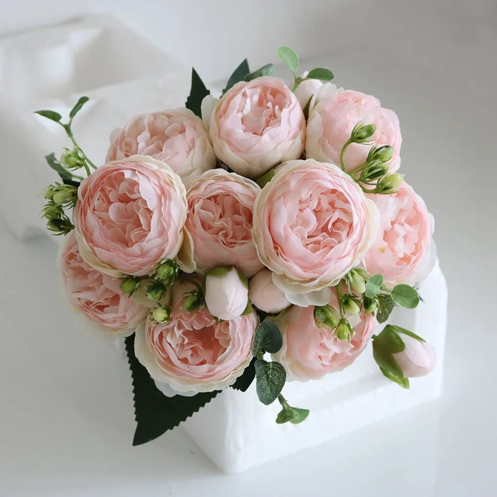 30CM Artificial Flowers Decorations Vase