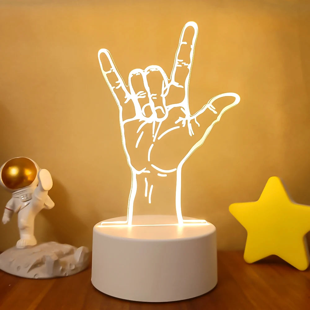 3D LED Night Lamps