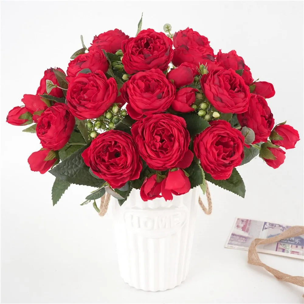 30CM Artificial Flowers Decorations Vase