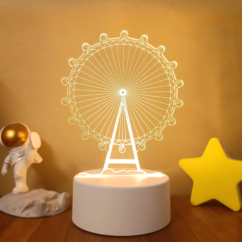 3D LED Night Lamps