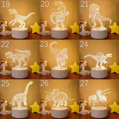 Dinosaur 3D Lamp