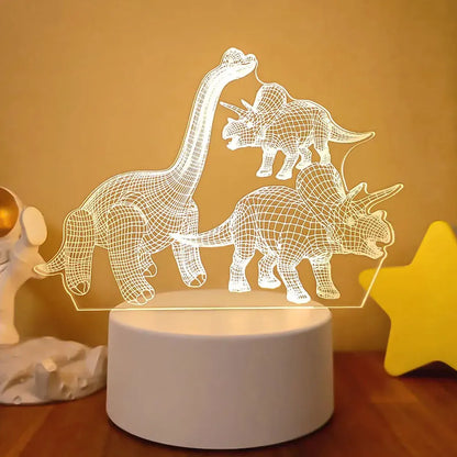 Dinosaur 3D Lamp