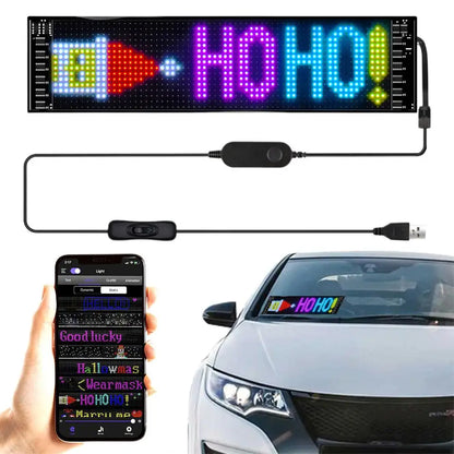 Advertising LED Sign Custom Text Animation Car Display