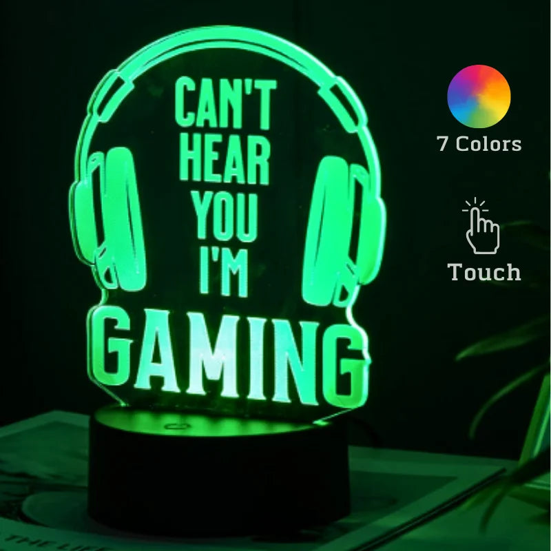 Seven Colors 3d Gaming Night Light